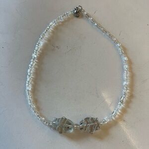 Vtg Kissing Fish Necklace